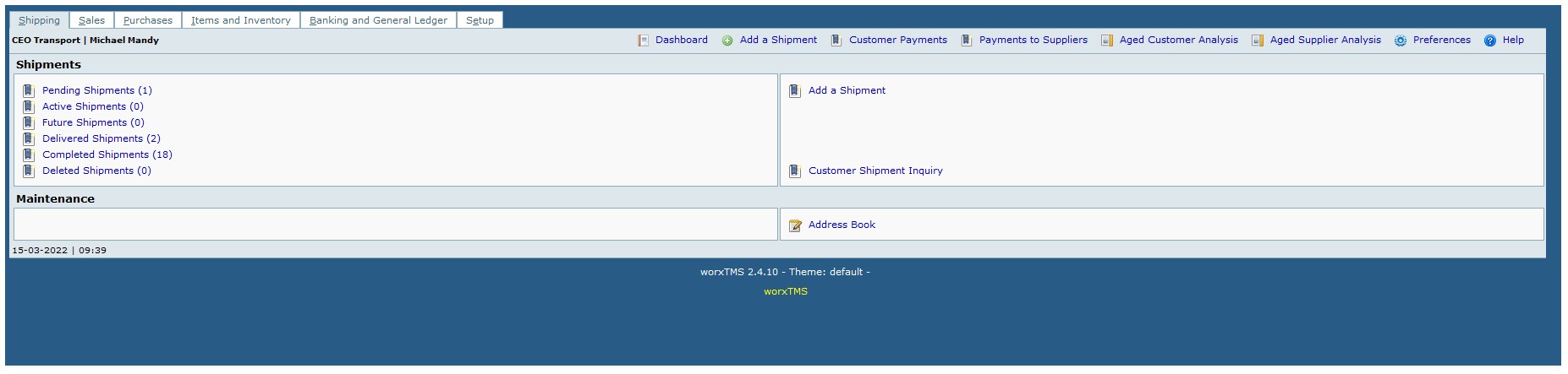 ascendtms | Shiply | Uship | DataTim | FreeTMS | TMS | Transport Management Software System | Transport Accounting Software System | Available Truck Loads | Accounting Software for Small Transport Company